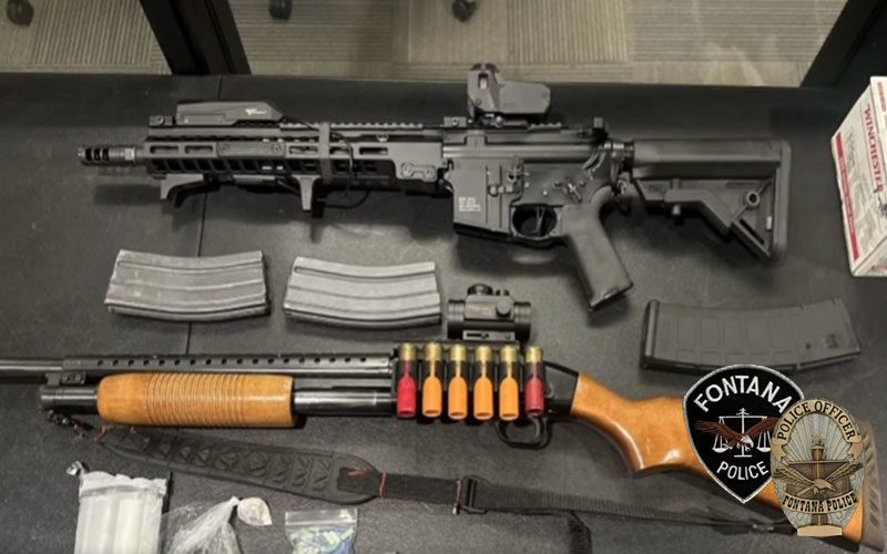 Fontana Police Seize Large Quantities of Drugs, Firearms, and Stolen Cargo in Recent Operations