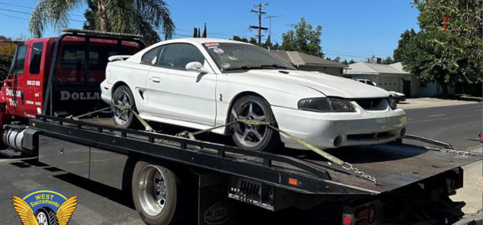 West Sacramento Police Arrest Two Following Reckless Driving and Pursuit
