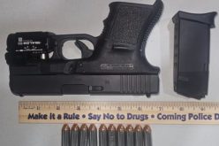 Corning Police Arrest Passenger on Felony Warrant After Traffic Stop; Loaded Stolen Firearm Recovered