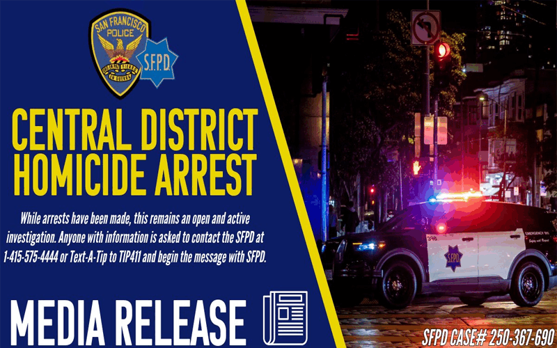 Three Arrested, Firearm Seized in Connection to Fatal Central District Shooting