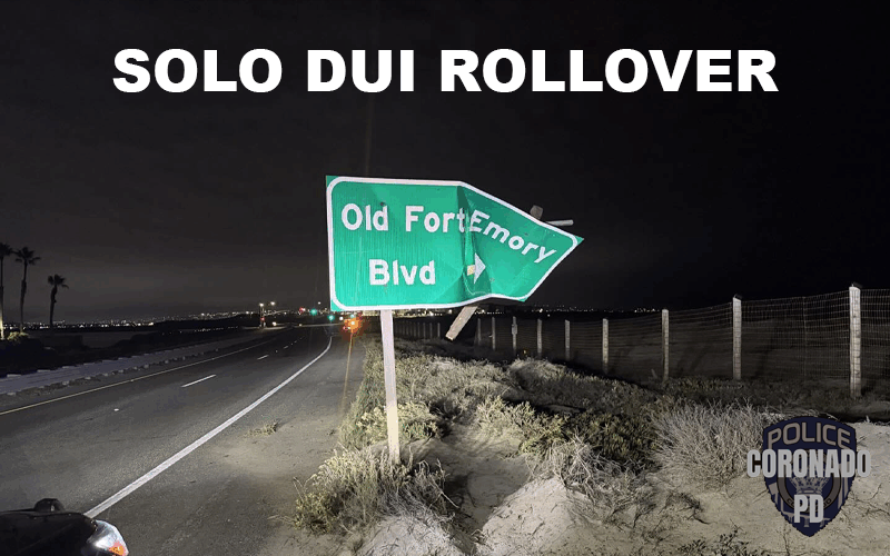 Driver Arrested for DUI Following Solo Vehicle Rollover Collision