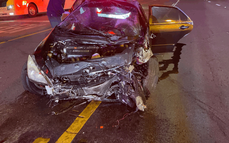Police Respond to Scene of Single-Vehicle Collision, Reportedly Arrest Juvenile for Alleged DUI
