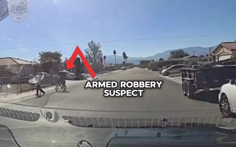 Suspect Apprehended After Armed Robbery, Brief Pursuit in Desert Hot Springs